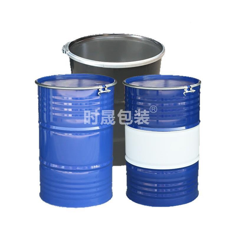 加厚闭口桶密200l铁桶20封0L蓝铁桶汽斤油桶空桶开口敞口铁皮镀锌