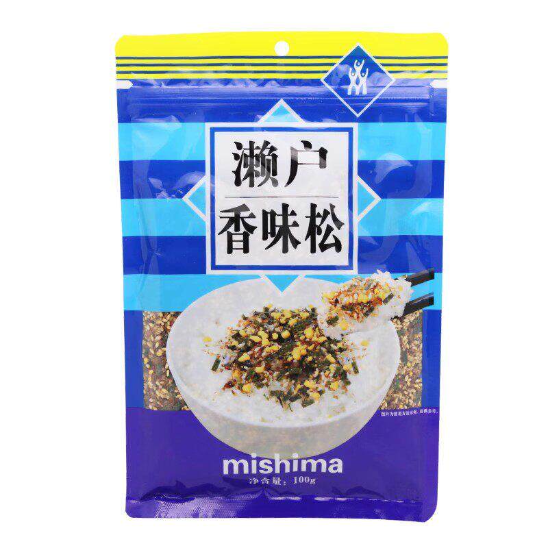 三岛海带丝拌饭日本三文鱼牙线100克海带饭团包芝麻拌饭海带