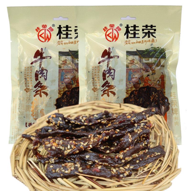 150克*2袋 桂荣牌香辣味牛肉条 南宁特产 广西牛肉条牛肉干 干肉