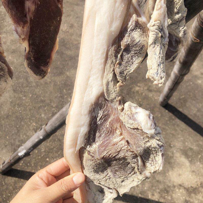 [热卖]鄱阳特产农家腌制腊肉咸肉土猪肉腊猪嘴腊猪脚腊味新货包邮