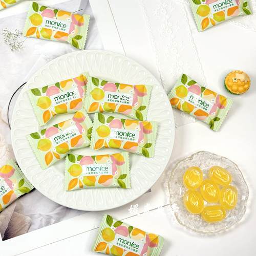 Monice茉奈海盐柠檬味夹心硬糖优质结婚庆喜糖果前台接待零食散装