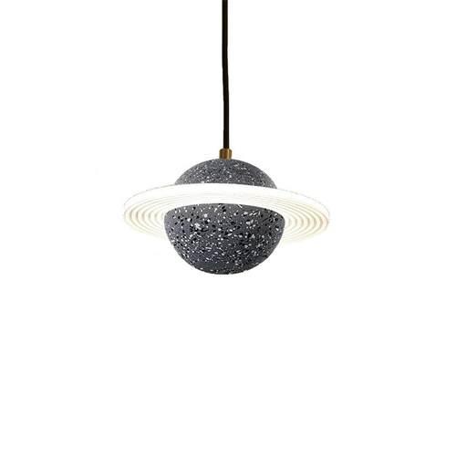 创意个性恒星球小吊头简约网红餐厅吧台床头楼梯橱窗水泥水磨石灯