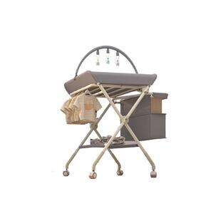 换尿布台婴幼儿护理台月子中心洗澡按摩抚触台可折叠调节静音轮