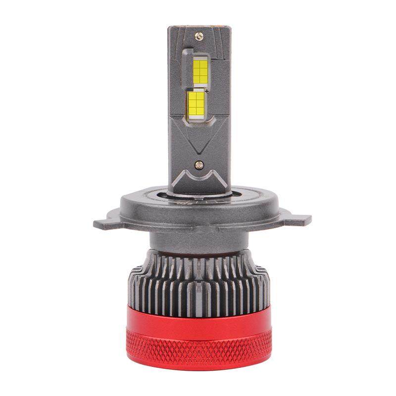 K13汽车大灯H4灯泡改装130W远近光大功率白光车灯超亮双铜管H7