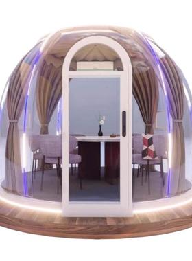 透明泡泡屋民宿户外可移动阳光房休闲餐厅网红星空房生产厂家小型