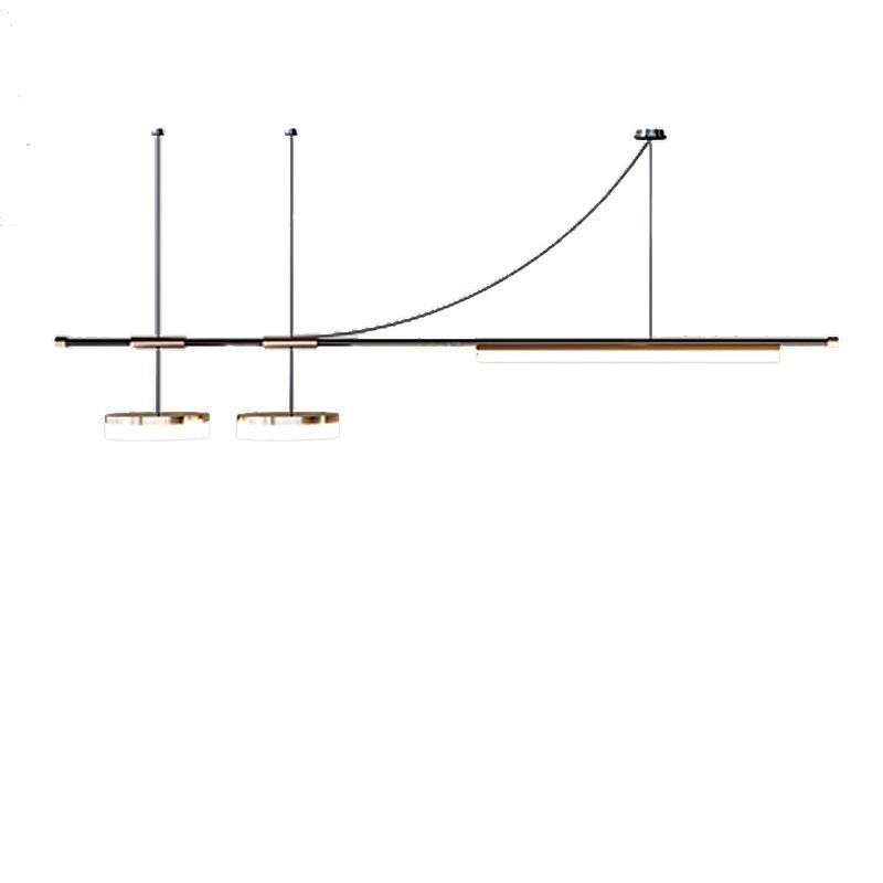 北欧极简餐厅吊灯现代轻奢简约设计师吧台创意个性饭厅一字长条灯,家装灯饰光源,智能吊灯,淘宝优惠券,粉丝福利购,淘宝优惠卷