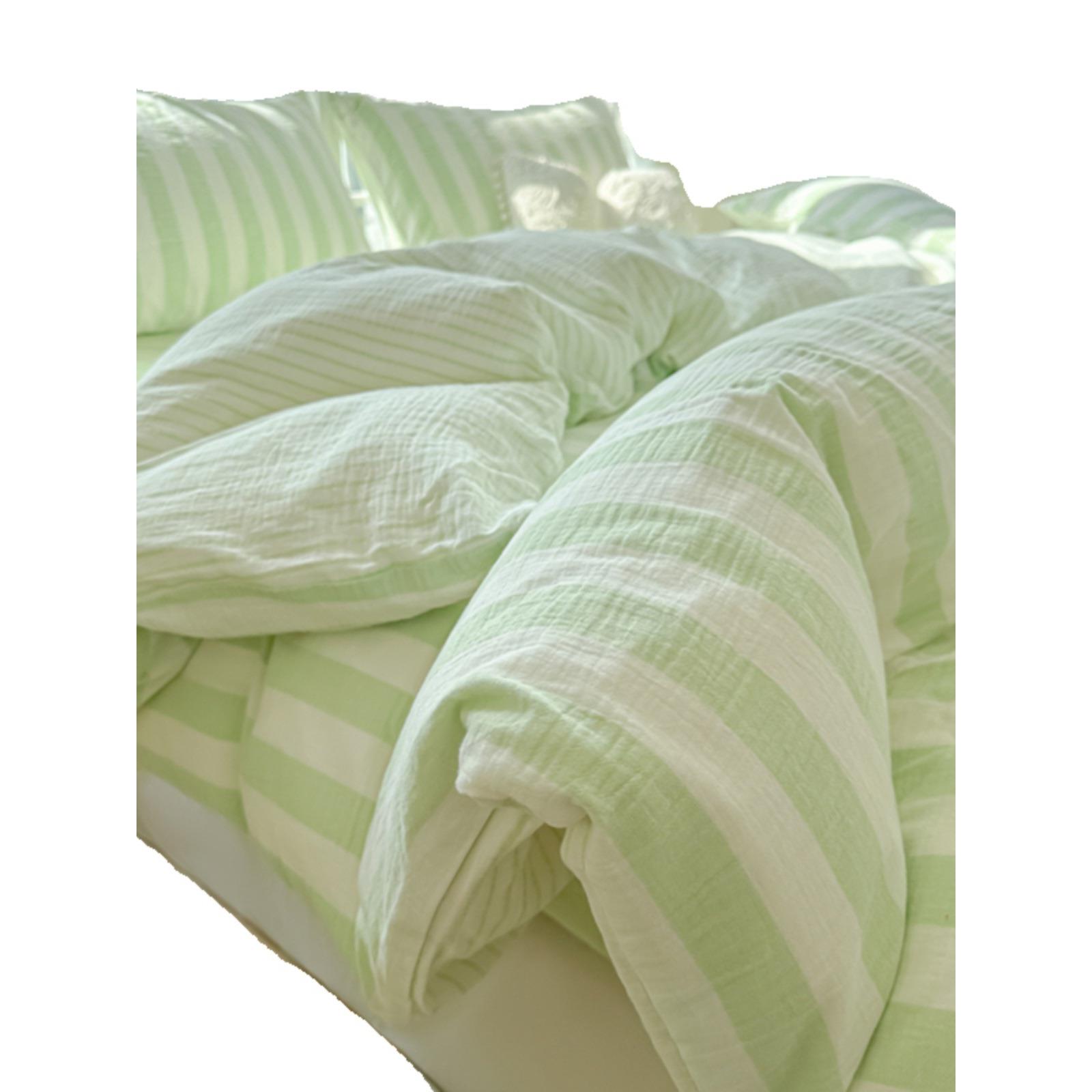 小清新约公主风全套棉被套棉四件柔软纯床单床笠宿舍床API上三简