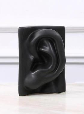 树脂工艺品现代创意商务软装桌面装饰品电视柜五管摆件