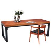 办公室简约实木办公桌铁艺职员会议桌家用小户型书桌简约电脑桌