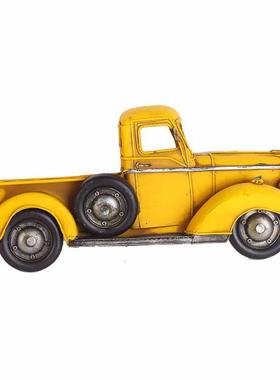 古董老爷车卡车壁挂道具模型铁艺装饰工艺品摆件摆设家居饰品