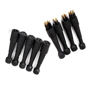 深水耐压防水电缆插头湿插拔连接器公母对接插头微型水密公母堵头