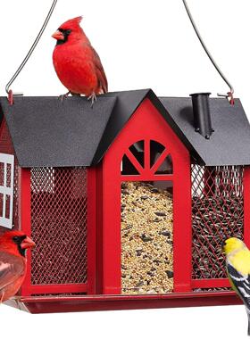 新品新款喂鸟金属工艺品装饰品户外用品仿真摆件挂件定制