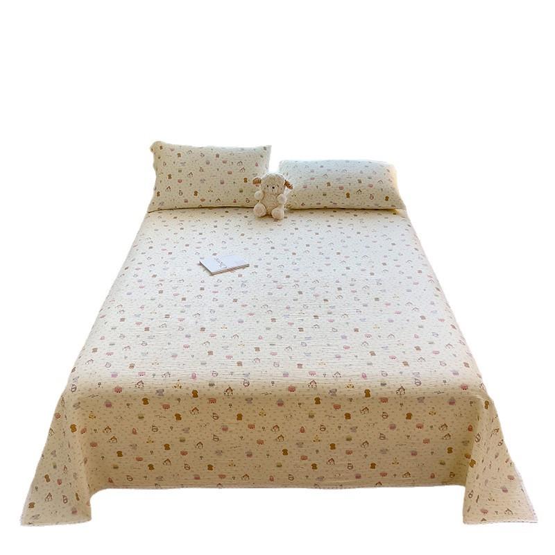 开学季单lyyhhbcd花边床单双层纱时尚式新法公主风人学生宿款舍床