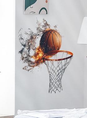熙岸44032 篮球优秀墙面贴纸篮筐主题贴男生房间布置跨境墙贴