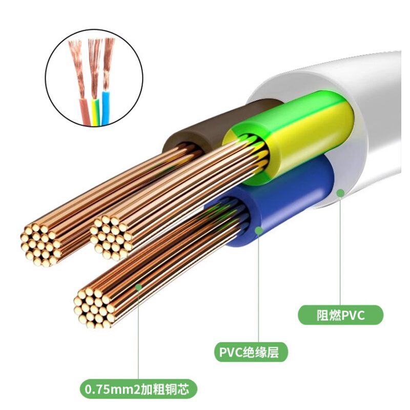 适用华为Q2 Q2PRO Q2S家用子母路由WIFI器穿墙王梅花口电源线插头-封面