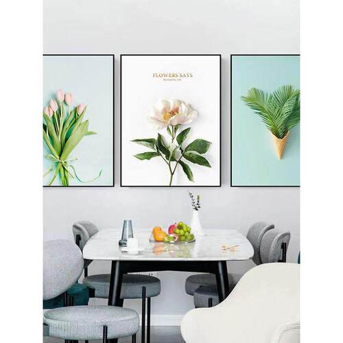 不干现胶代简餐厅贴纸极墙面装饰壁DRX水画客厅果画创意酒杯装饰