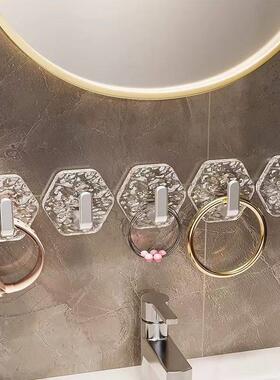 下单立减50】亚1克力奢冰川轻纹自挂粘钩家用浴室免打孔【强力粘