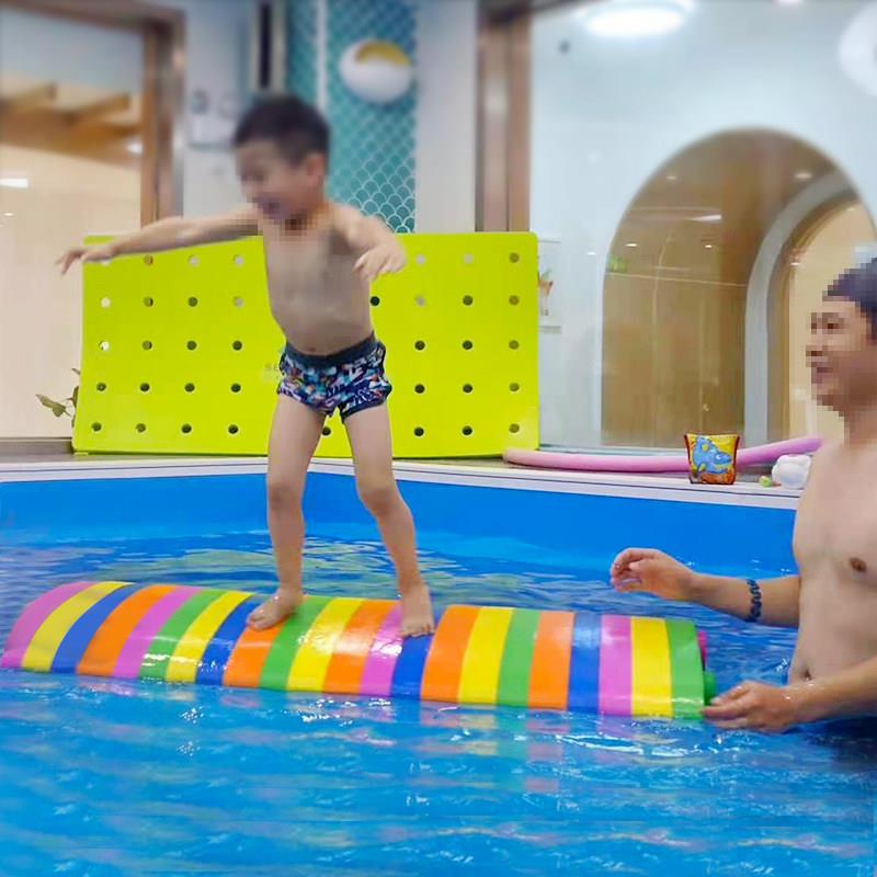 亲子游教具环保漂浮板泳水上骑行觉统感合训练水育馆洞洞SL006板