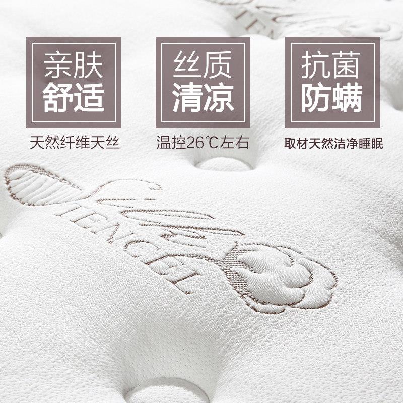 天乳胶床垫1.8m席梦思软然硬两用双人簧弹椰1棕.5伊丽莎白m 1.2米