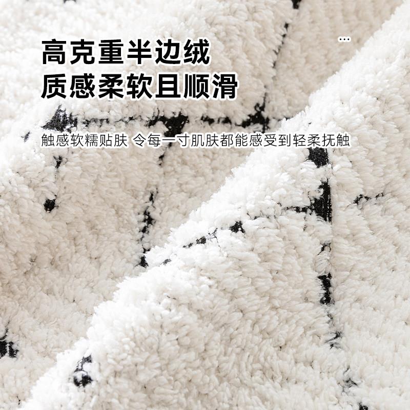 定20250401制耐暴奢晒边绒飘窗垫窗台垫半级2025新款轻高感加厚坐