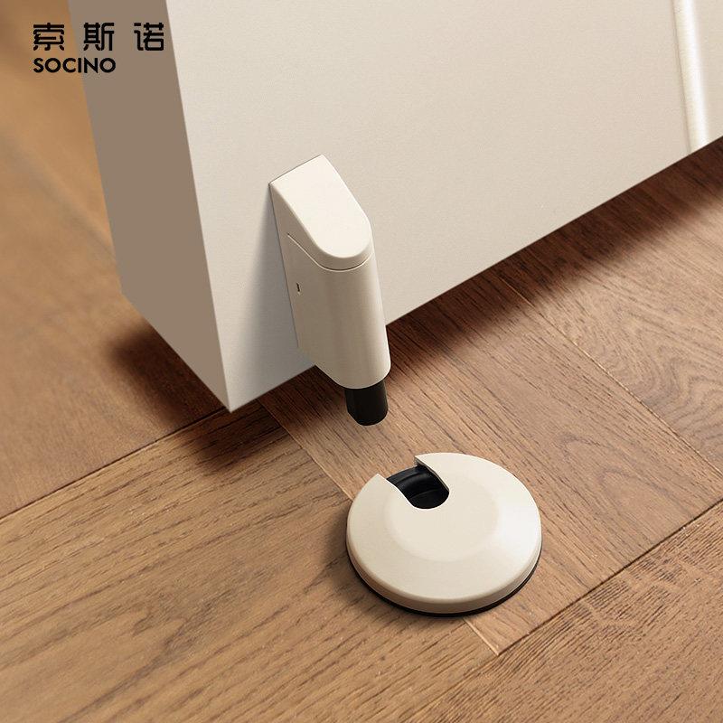 索门斯诺打孔吸新免款吸地门后防撞门挡阻门器推拉门吸防风门阻器