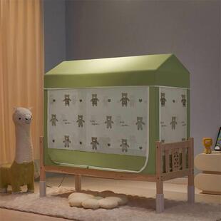 专用床帐帘蚊帐婴儿儿童分床神器拼接床上床小尺寸防摔光2025年儿