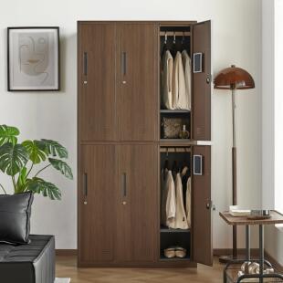 洛克菲皮勒钢制衣柜员工收纳更柜门柜子带锁多置物柜洛克菲勒铁柜