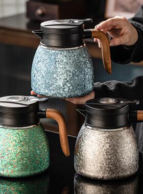 瓷温牌茗覆FQW钛内胆机械温显焖茶壶家用高保养花茶壶生带档过滤