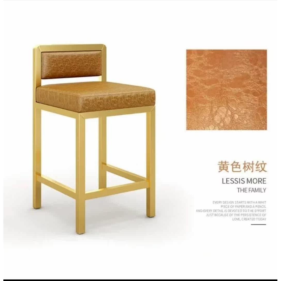 EOC轻奢珠镜宝凳靠背椅珠宝店专用吧椅背眼椅金店前靠椅眼镜店高