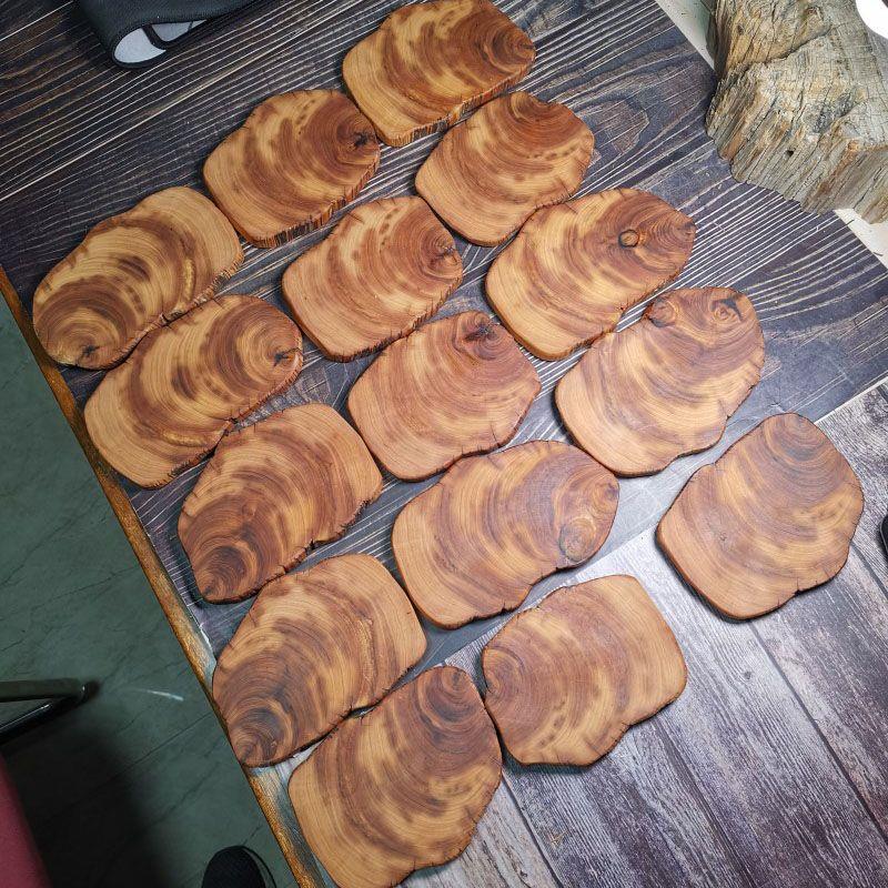 稀有千年太行柏黑壶金骨料特香木崖皮杯垫垫手底座可JEZ把件挂坠