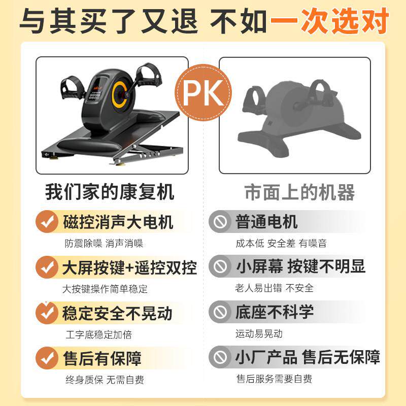 康复训练脚车踏偏中风降瘫可升电CFM动器材车腿部手部老年人家用
