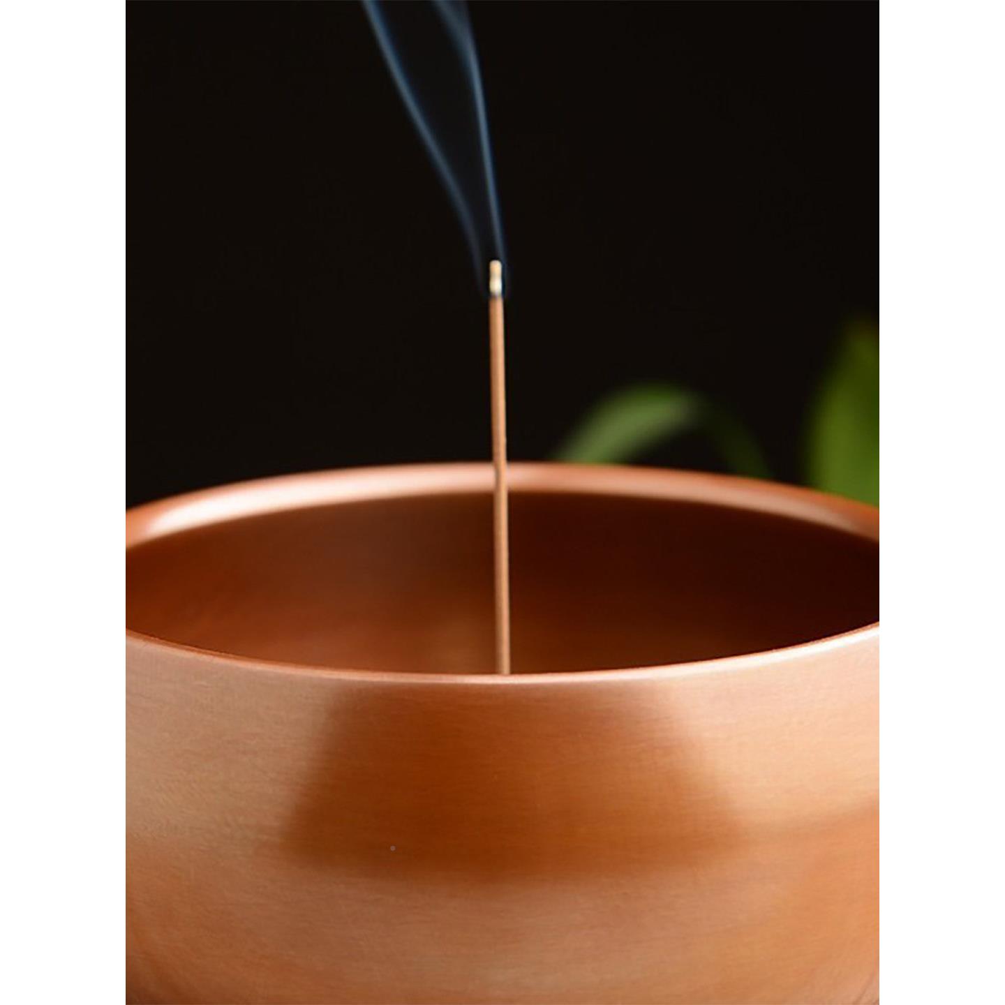 紫铜香炉笔洗茶洗堂书房茶道禅意纯铜香炉熏FXE香香线檀禅香意佛