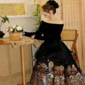 2025新款 敦煌飞仙 原创七对褶轻奢高定重工妆花织金马面裙汉服