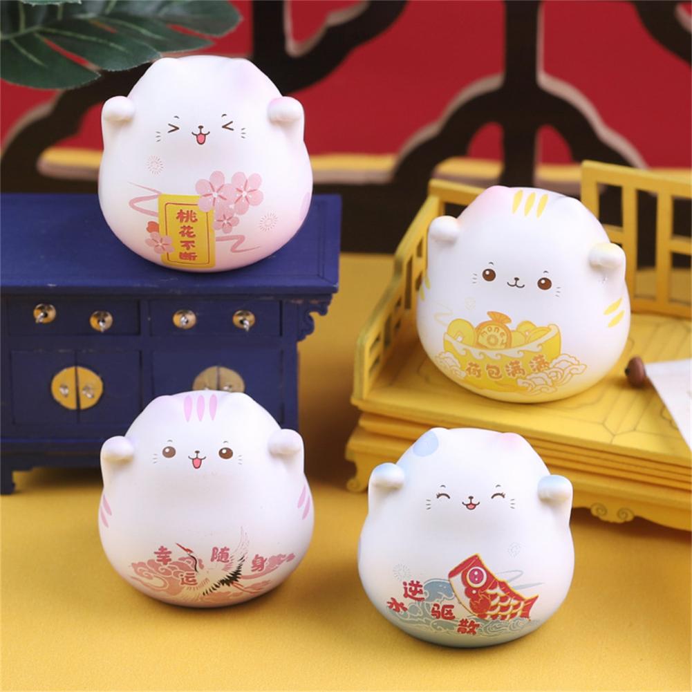 Cat  Sculpture Nice-looking Table Decor Lovely Compact Cat M