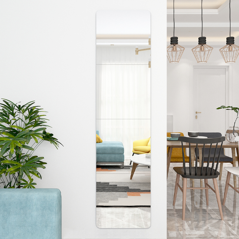 镜子贴墙自粘穿衣镜家用卧室学生宿舍租房粘贴拼接全身换衣试衣镜