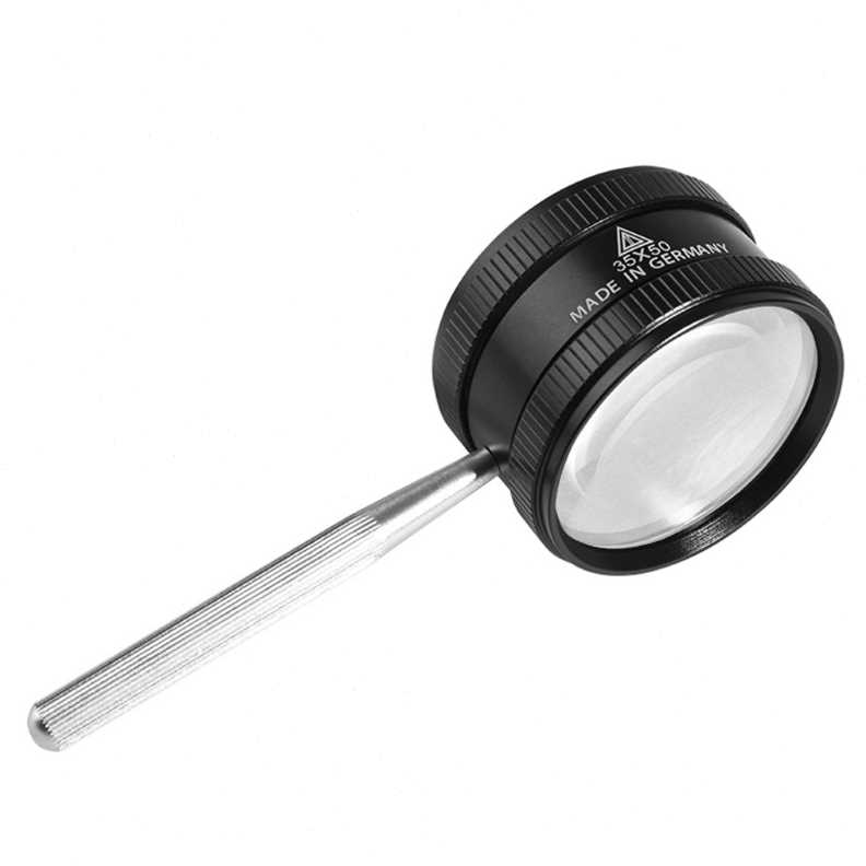 L21C 35X Handheld Magnifier Metal High Clarity Reading Magni