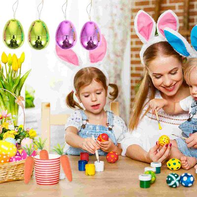 极速24 Pcs Shiny Eggs Artificial Eggs Metallic Eggs Surprise