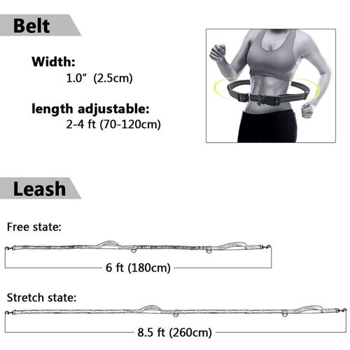 好货New Reflective Leash Traction Rope Pet Dog Running Belt
