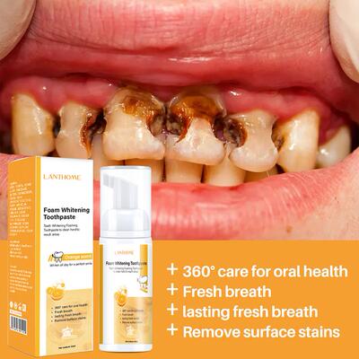 50ml Fruit Cleansing Teeth Whitening Mousse Remove Teeth Sta