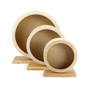 好货Wooden mute roller hamster running wheel, running ball t