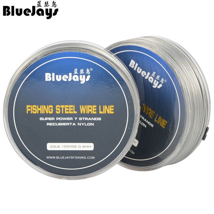 耐磨钓鱼线100米钓鱼线海钓钢丝线鱼线强拉力不锈钢丝线防咬