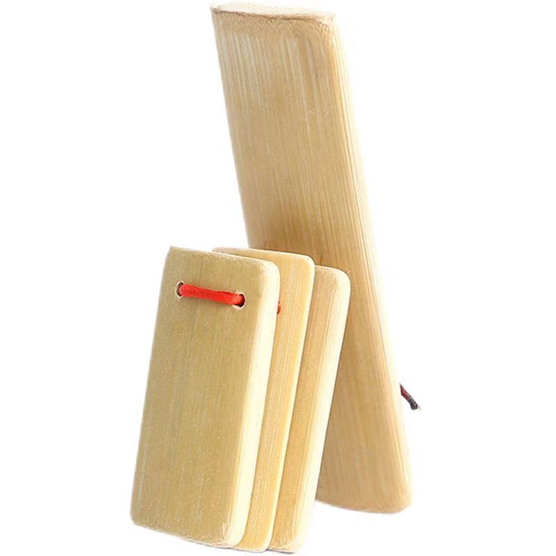 儿童快板响板四片小快板锻炼宝宝表演入门初学小快板白竹板