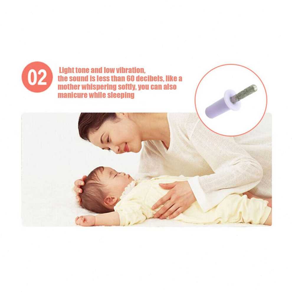 Baby Nail Trimmer Kit With Nail Clippers Safe Electric Baby