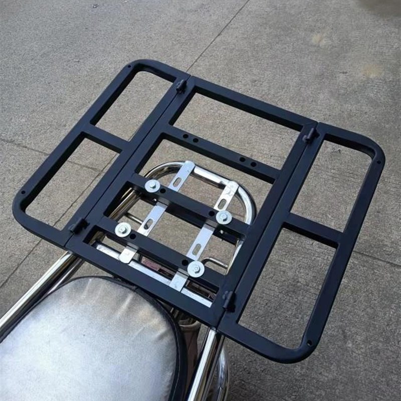 机车折叠货架电动车货架自行车铁艺滑板车尾架加装外送箱车载架