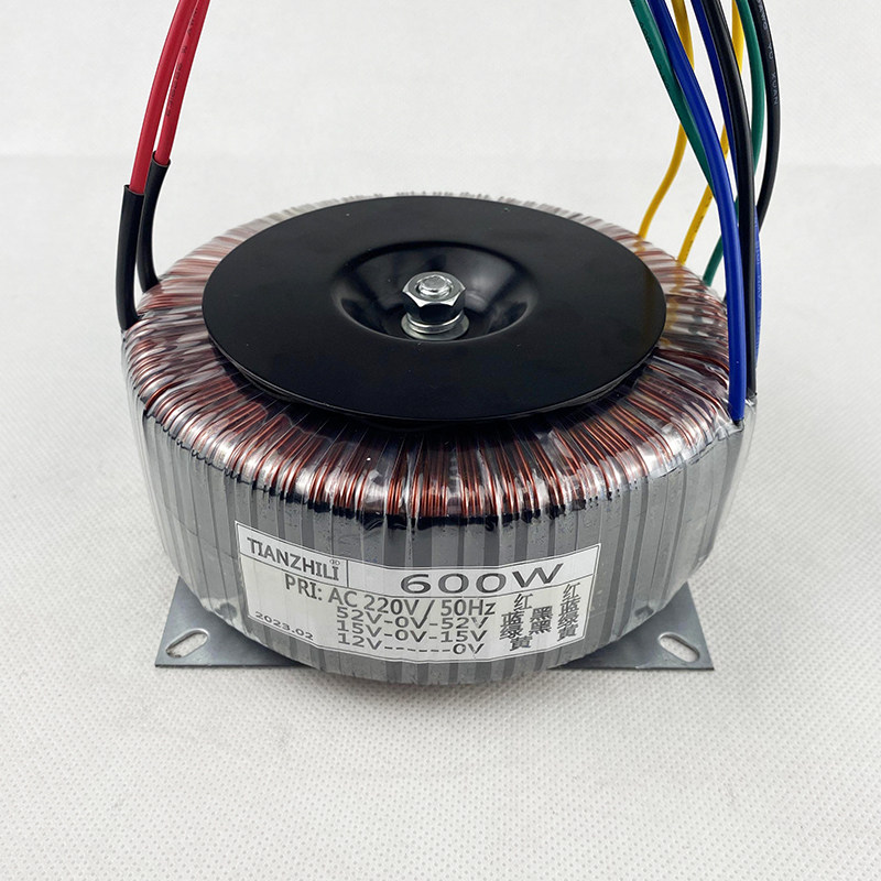 新600W环形变压器220V52V双15V12V 功放音响胆机电源纯铜隔离牛品