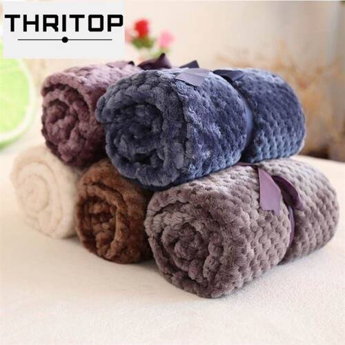 好货Pet dog sleeping blanket winter quilt flannel warm mat T
