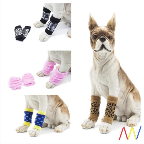好货Pet anti dirty Leggings Knee Dog boots Socks Dogs Sleeve