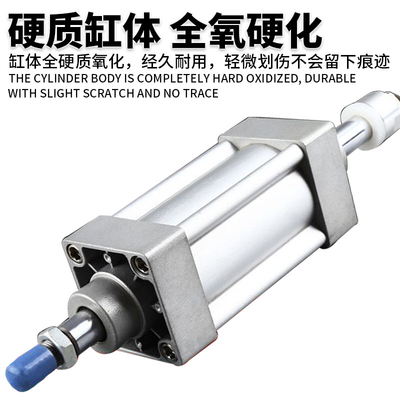 亚德客标准双出气缸JSID32/40/50/63X50X75X100X125X150X175X200S