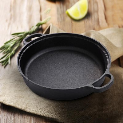 好货Cast Iron Skillet Non-stick Frying Pan Cooking P Restaur