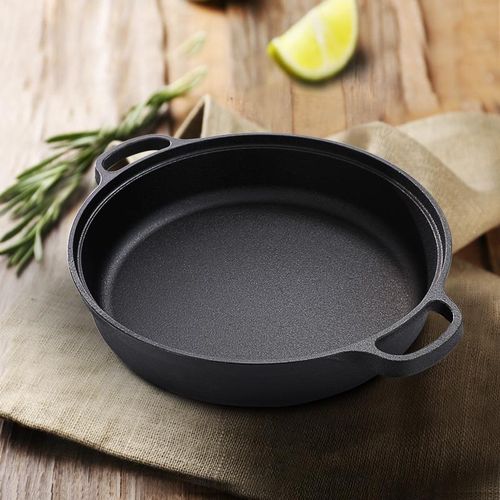 好货Cast Iron Skillet Non-stick Frying Pan Cooking P Restaur